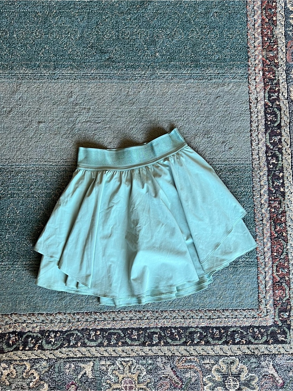 Lululemon minth blue Layered Athletic Skort Tennis skirt with shorts